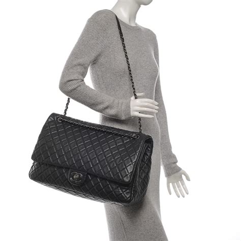 chanel calfskin purse|chanel black quilted flap bag.